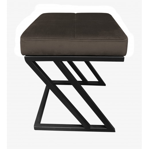 Pufa ZETA LOFT ławka taboret podnóżek metal MG05