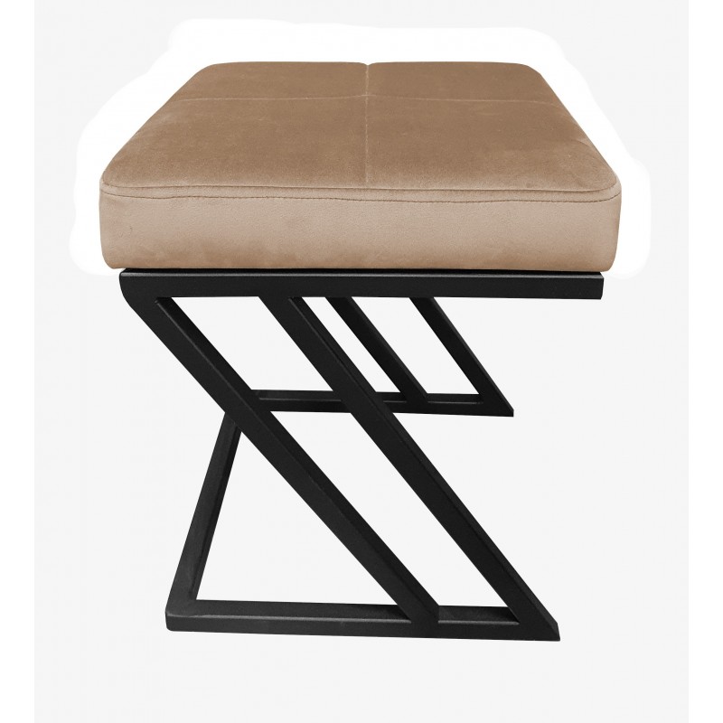 Pufa ZETA LOFT ławka taboret podnóżek metal MG06