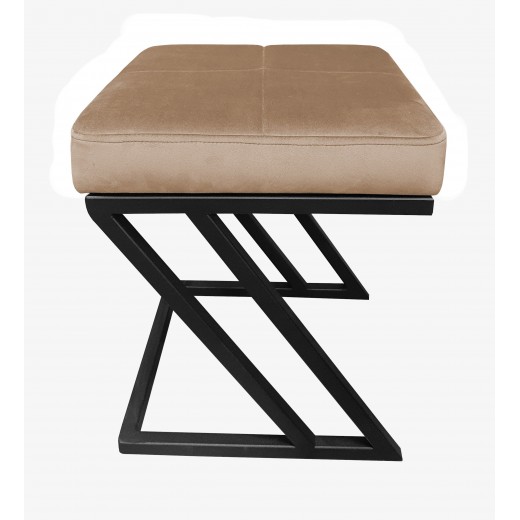 Pufa ZETA LOFT ławka taboret podnóżek metal MG06