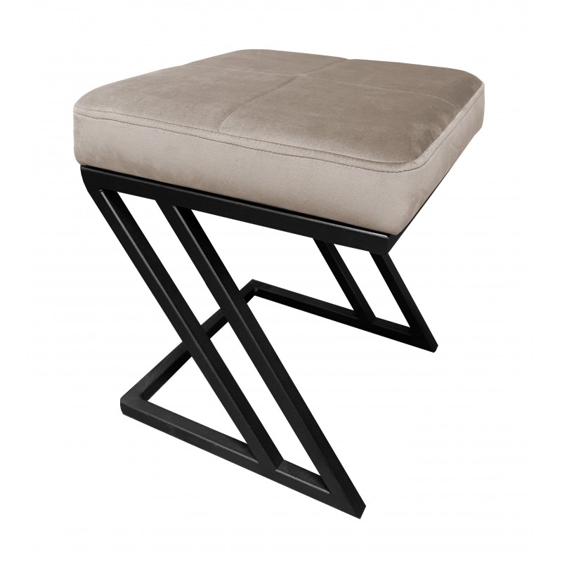 Pufa ZETA LOFT ławka taboret podnóżek metal MG09