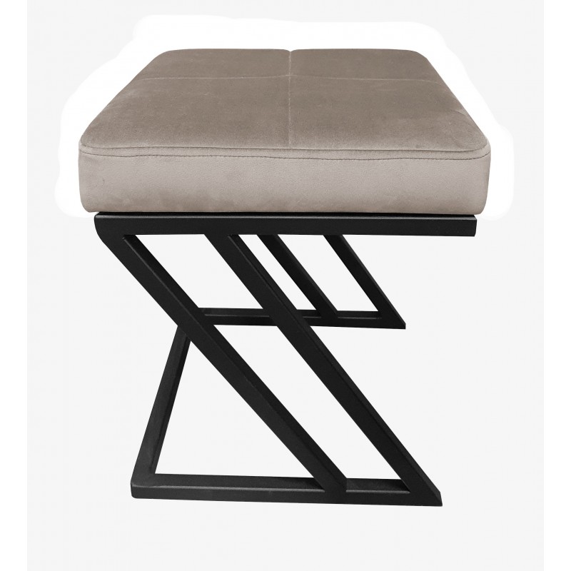 Pufa ZETA LOFT ławka taboret podnóżek metal MG09