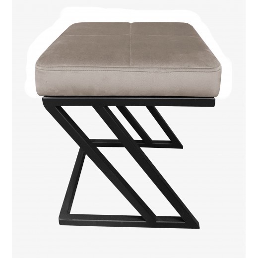 Pufa ZETA LOFT ławka taboret podnóżek metal MG09