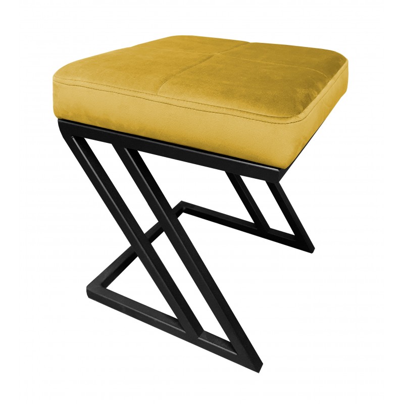 Pufa ZETA LOFT ławka taboret podnóżek metal MG15