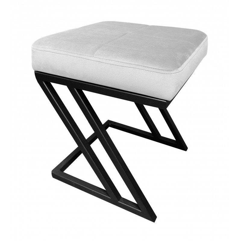 Pufa ZETA LOFT ławka taboret podnóżek metal MG39