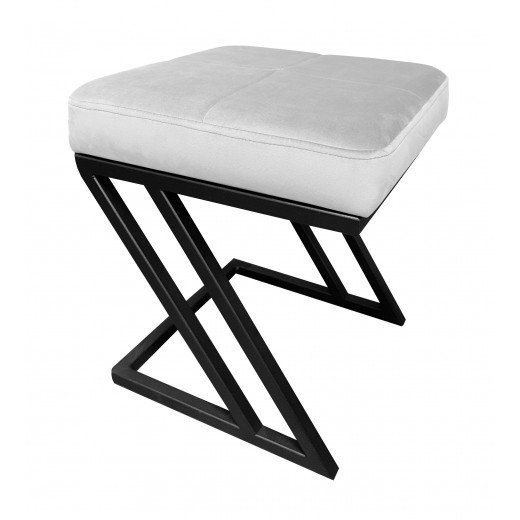 Pufa ZETA LOFT ławka taboret podnóżek metal MG39