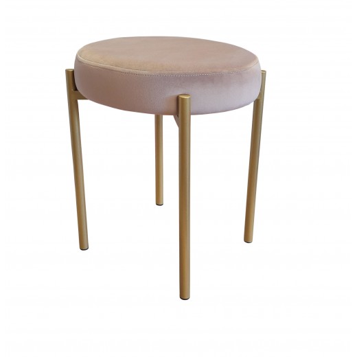 TABORET DIOR STOŁEK LOFT metal złoty