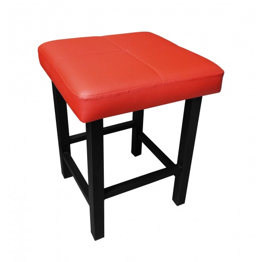 TABORET KLASYK STOŁEK LOFT 45cm ECO SKÓRA