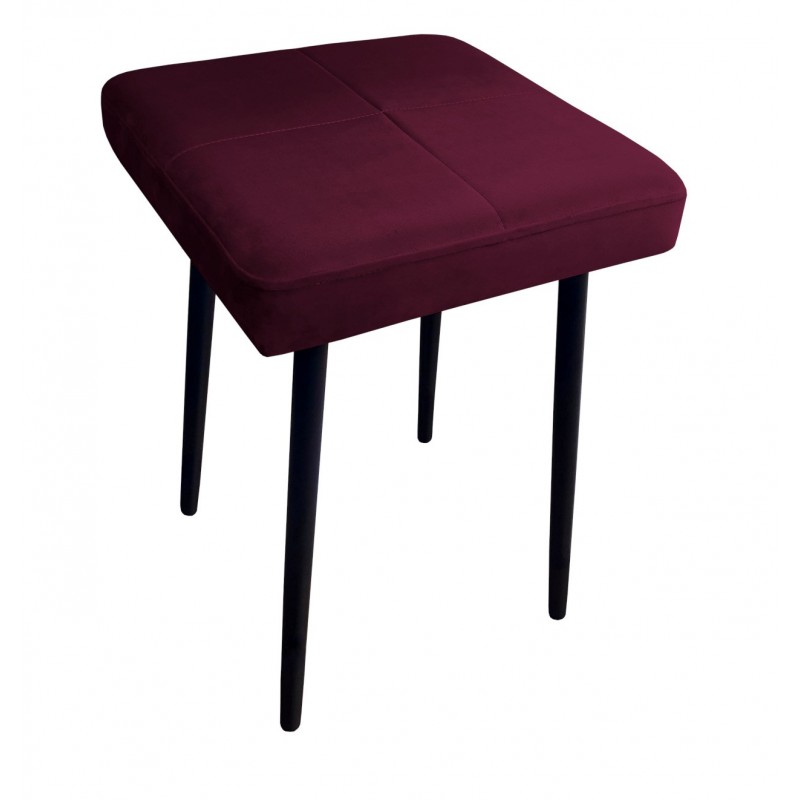 Taboret MAX MG02 śliwka podstawa czarna