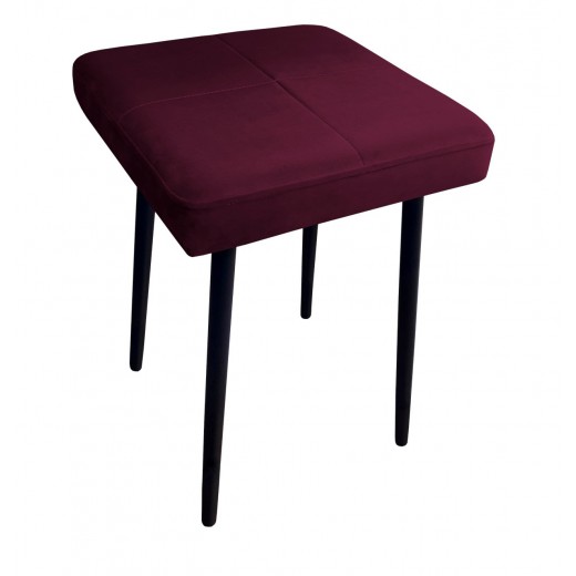 Taboret MAX MG02 śliwka podstawa czarna