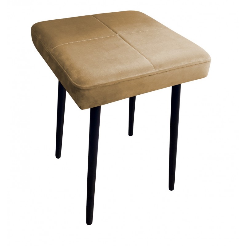 Taboret MAX MG06 jasny brąz podstawa czarna
