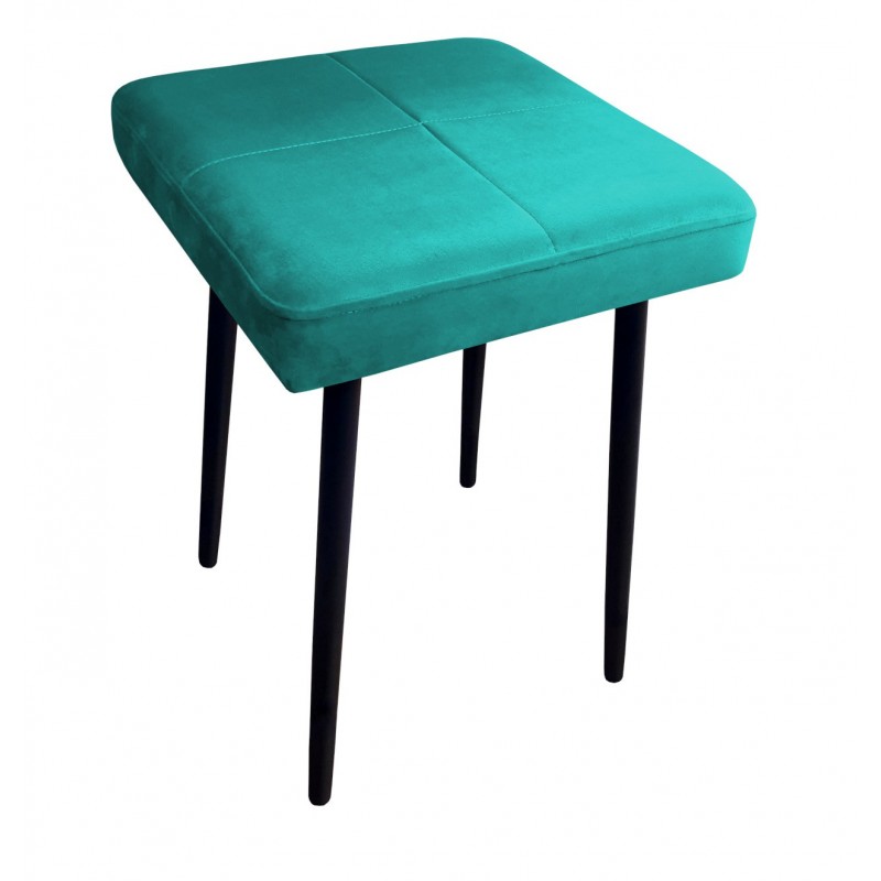 Taboret MAX MG20 turkus  podstawa czarna