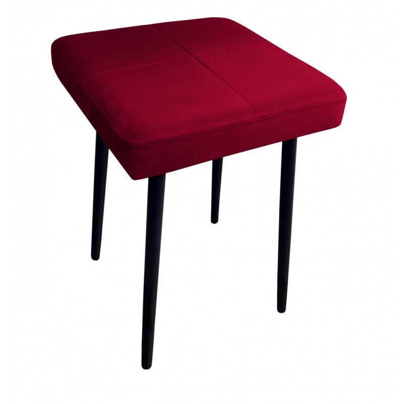 Taboret MAX MG31 czerwony  podstawa czarna