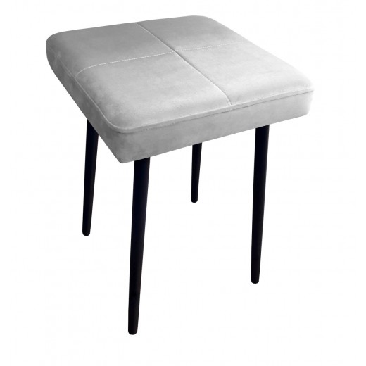 Taboret MAX MG39 jasny szary  podstawa czarna