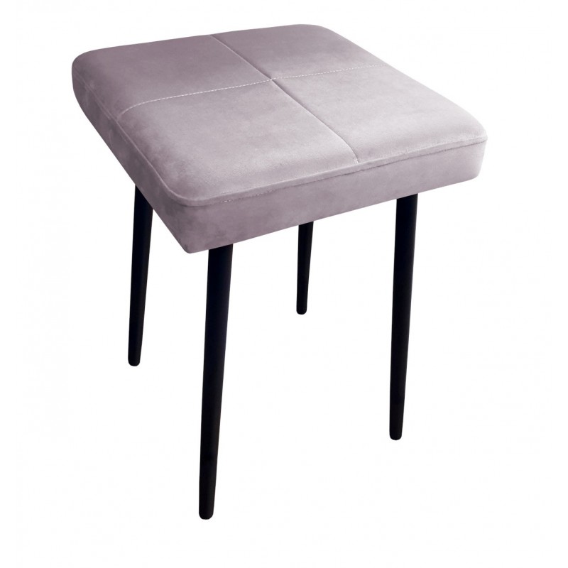 Taboret MAX MG55 szary róż podstawa czarna