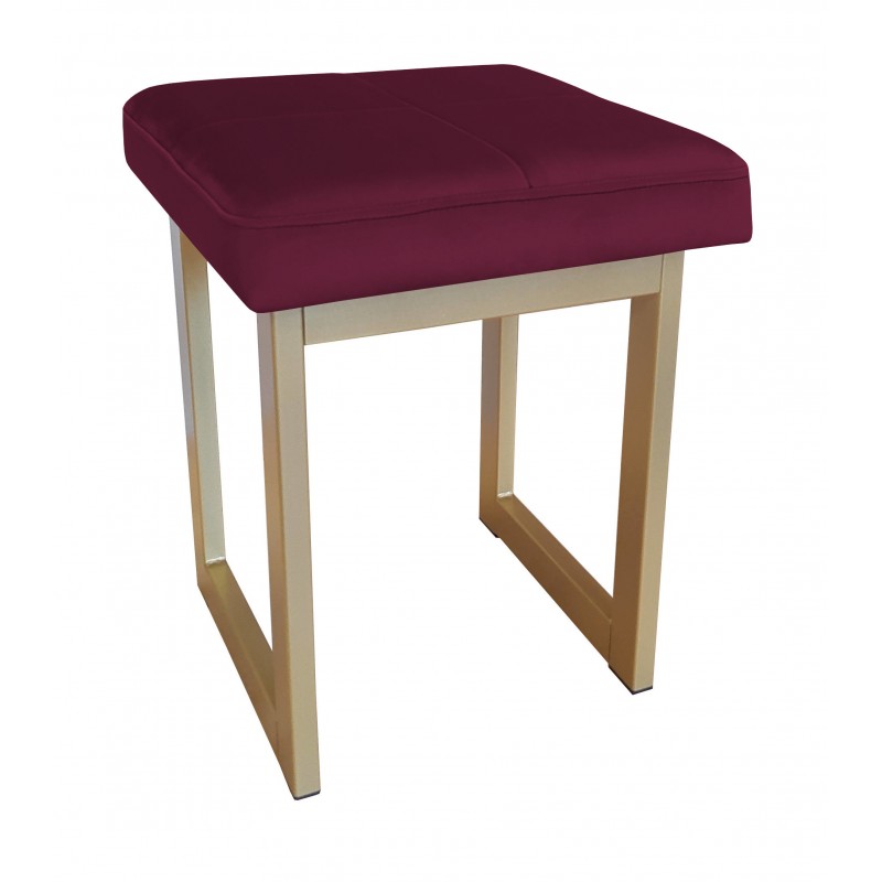 TABORET SOLID 45cm STOŁEK LOFT podstawa złota MG02