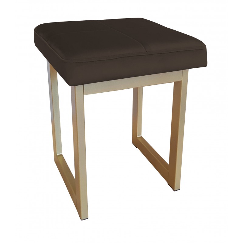 TABORET SOLID 45cm STOŁEK LOFT podstawa złota MG05
