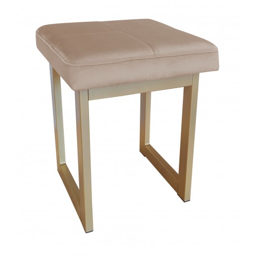 TABORET SOLID 45cm STOŁEK LOFT podstawa złota MG06