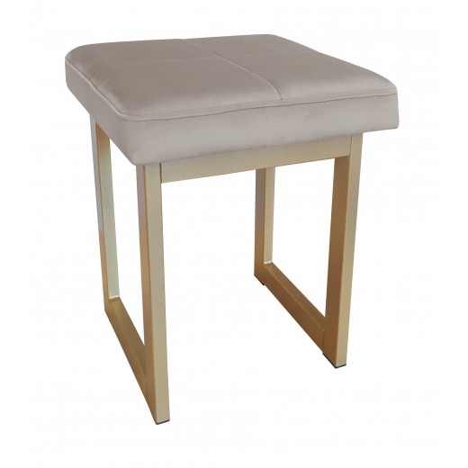 TABORET SOLID 45cm STOŁEK LOFT podstawa złota MG09