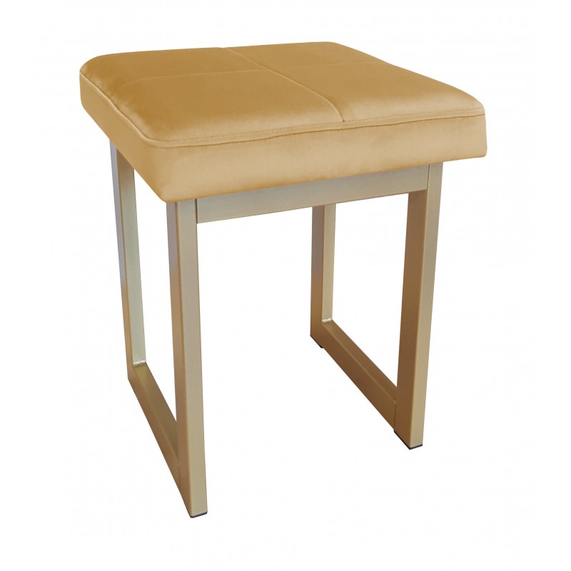 TABORET SOLID 45cm STOŁEK LOFT podstawa złota MG15