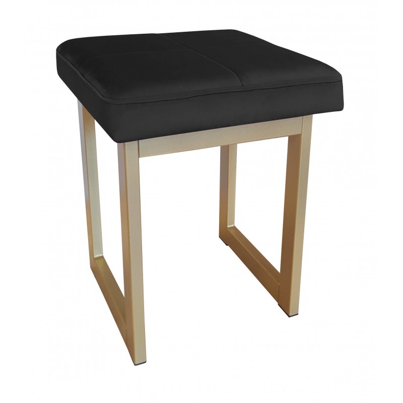 TABORET SOLID 45cm STOŁEK LOFT podstawa złota MG19