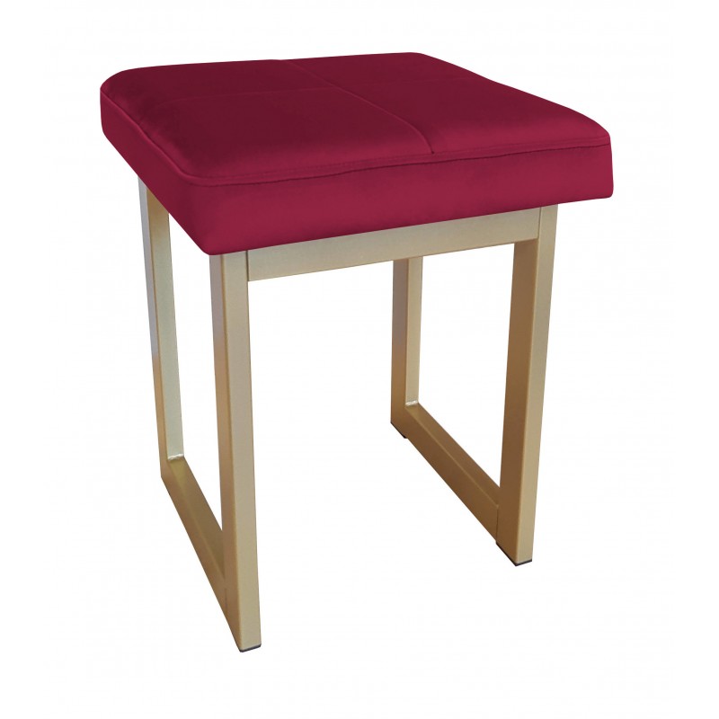 TABORET SOLID 45cm STOŁEK LOFT podstawa złota MG31