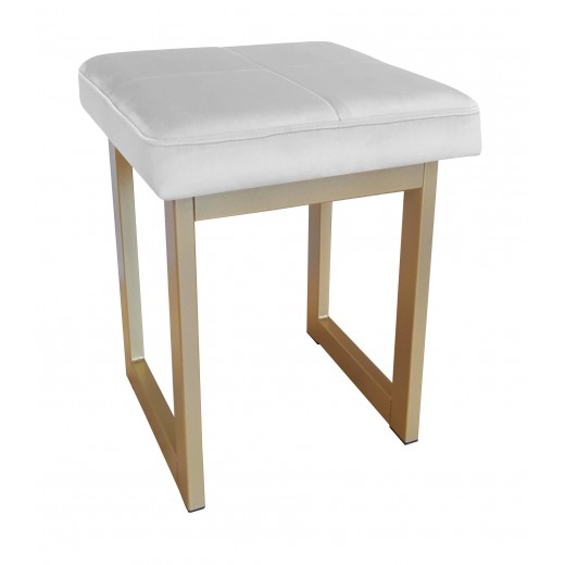 TABORET SOLID 45cm STOŁEK LOFT podstawa złota MG39