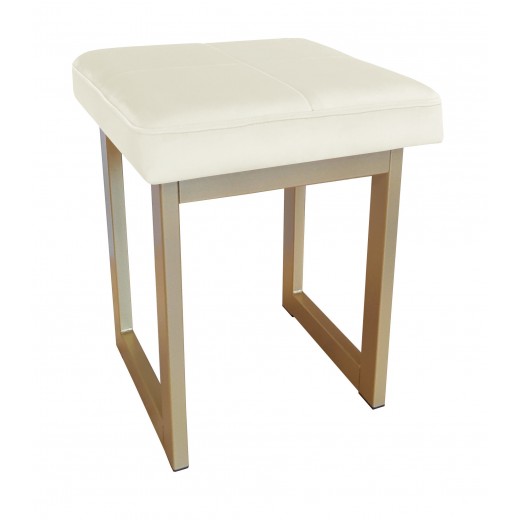 TABORET SOLID 45cm STOŁEK LOFT podstawa złota MG50