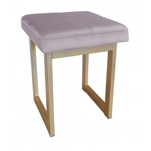 TABORET SOLID 45cm STOŁEK LOFT podstawa złota MG55