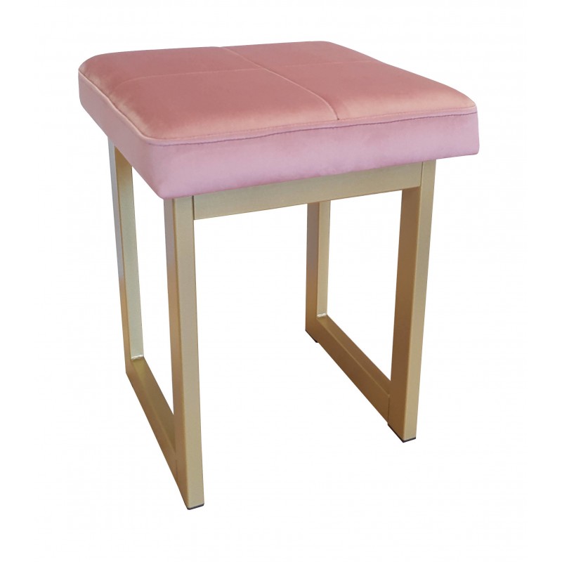 TABORET SOLID 45cm STOŁEK LOFT podstawa złota MG58