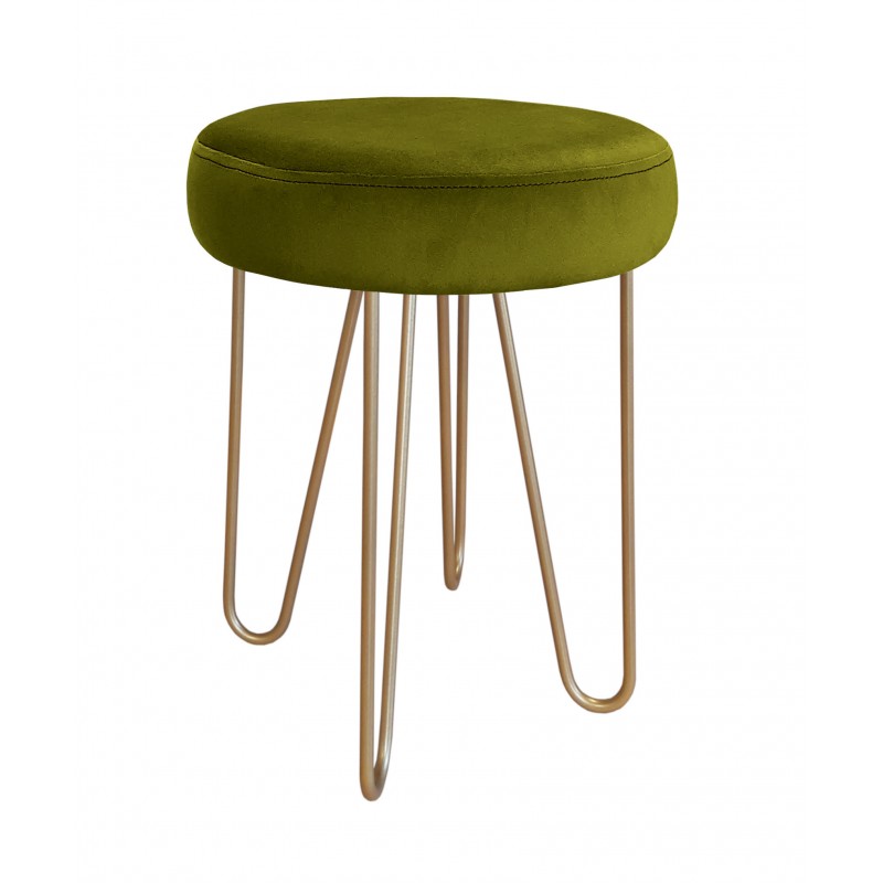 Taboret Venus HAIRPIN noga złota BL75