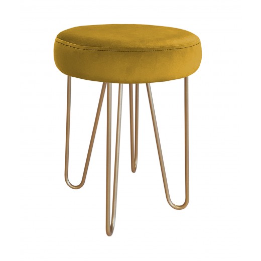 Taboret Venus HAIRPIN noga złota MG15