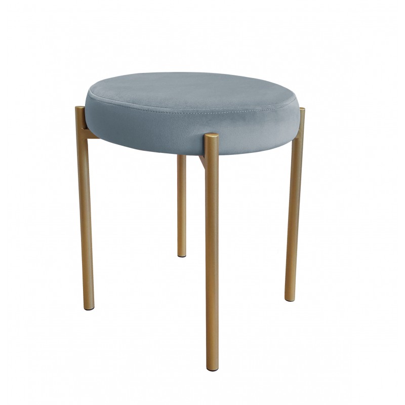 TABORET DIOR STOŁEK LOFT metal podstawa złota BL06