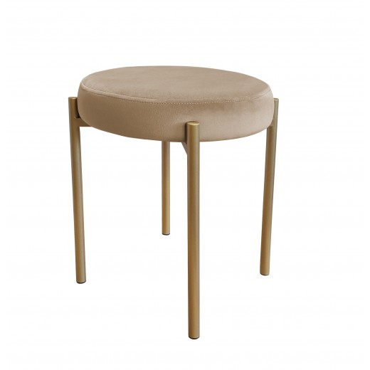 TABORET DIOR STOŁEK LOFT metal podstawa złota MG06