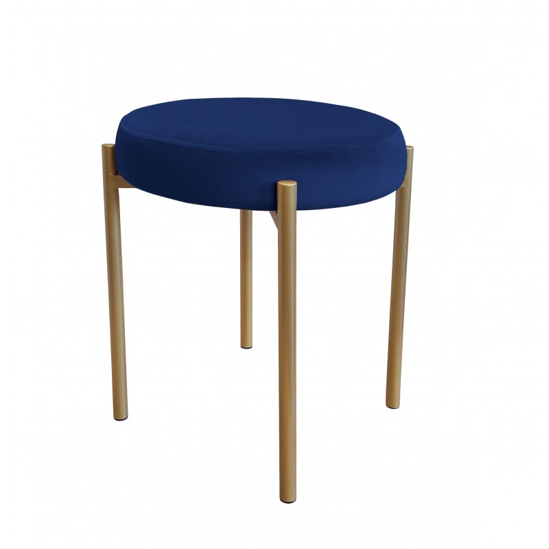 TABORET DIOR STOŁEK LOFT metal podstawa złota MG16