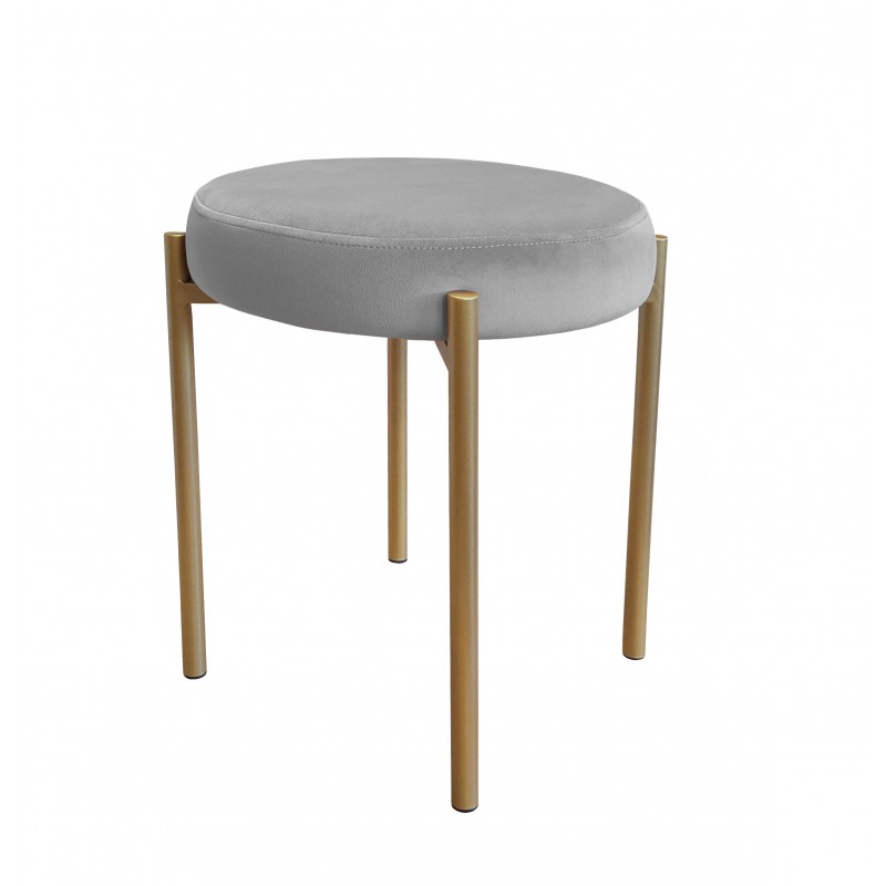 TABORET DIOR STOŁEK LOFT metal podstawa złota MG17