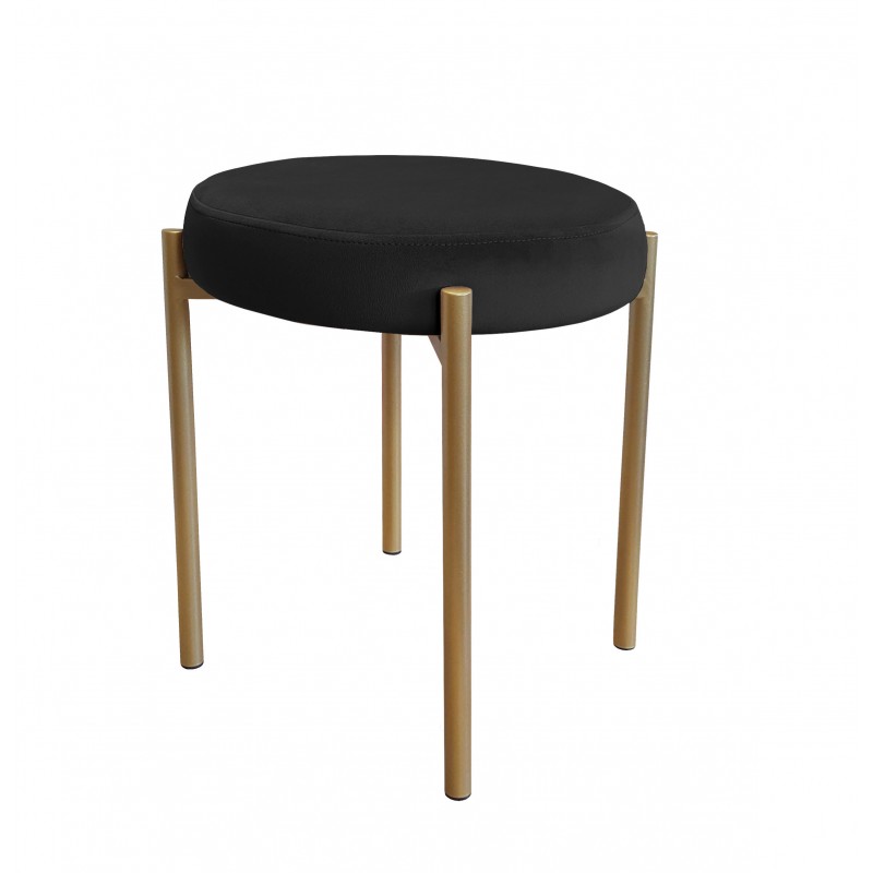 TABORET DIOR STOŁEK LOFT metal podstawa złota MG19