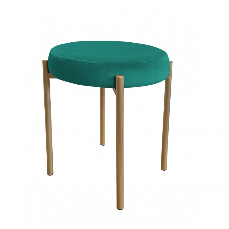 TABORET DIOR STOŁEK LOFT metal podstawa złota MG20