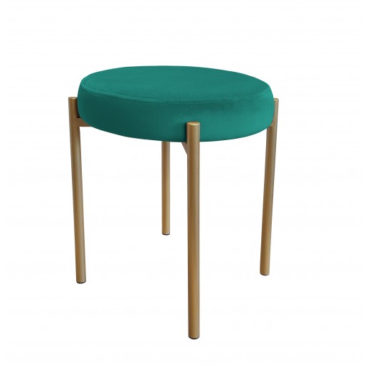 TABORET DIOR STOŁEK LOFT metal podstawa złota MG20