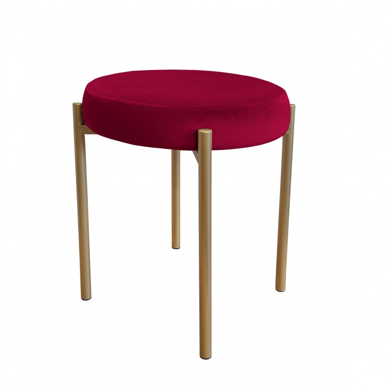 TABORET DIOR STOŁEK LOFT metal podstawa złota MG31