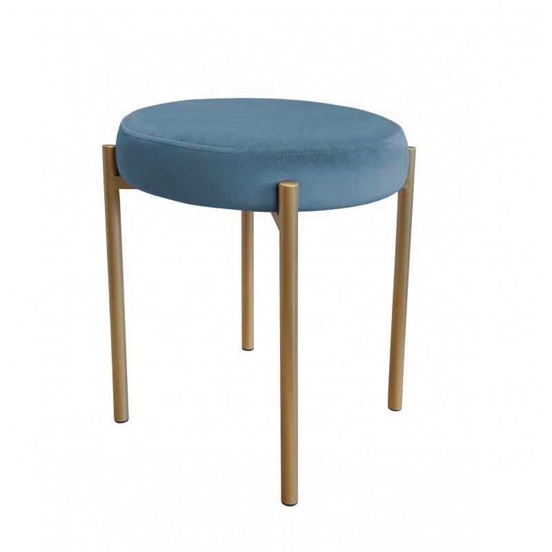 TABORET DIOR STOŁEK LOFT metal podstawa złota MG33