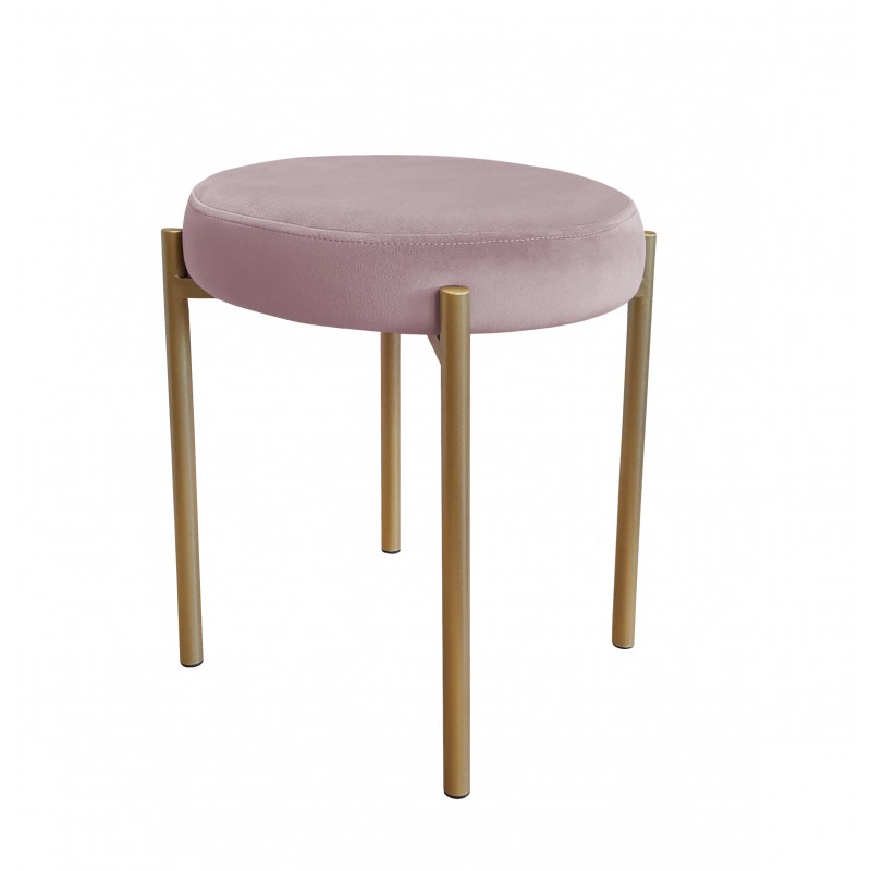 TABORET DIOR STOŁEK LOFT metal podstawa złota MG55