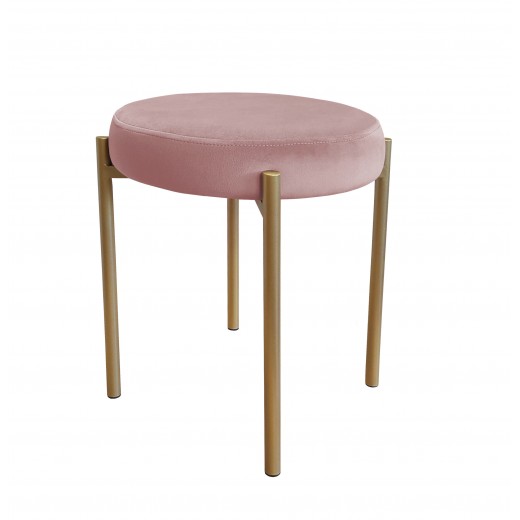 TABORET DIOR STOŁEK LOFT metal złoty