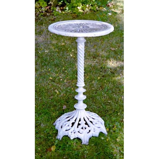 Stolik ogrodowy żeliwny biały mini 38cm Amelia