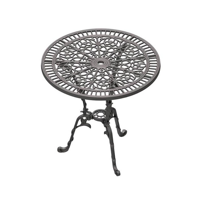 Stolik ogrodowy żeliwny czarny 75cm Amelia