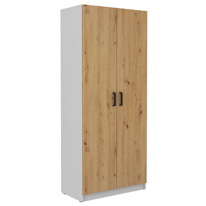 Szafa Malta 111 2F dąb artisan-szara 80cm
