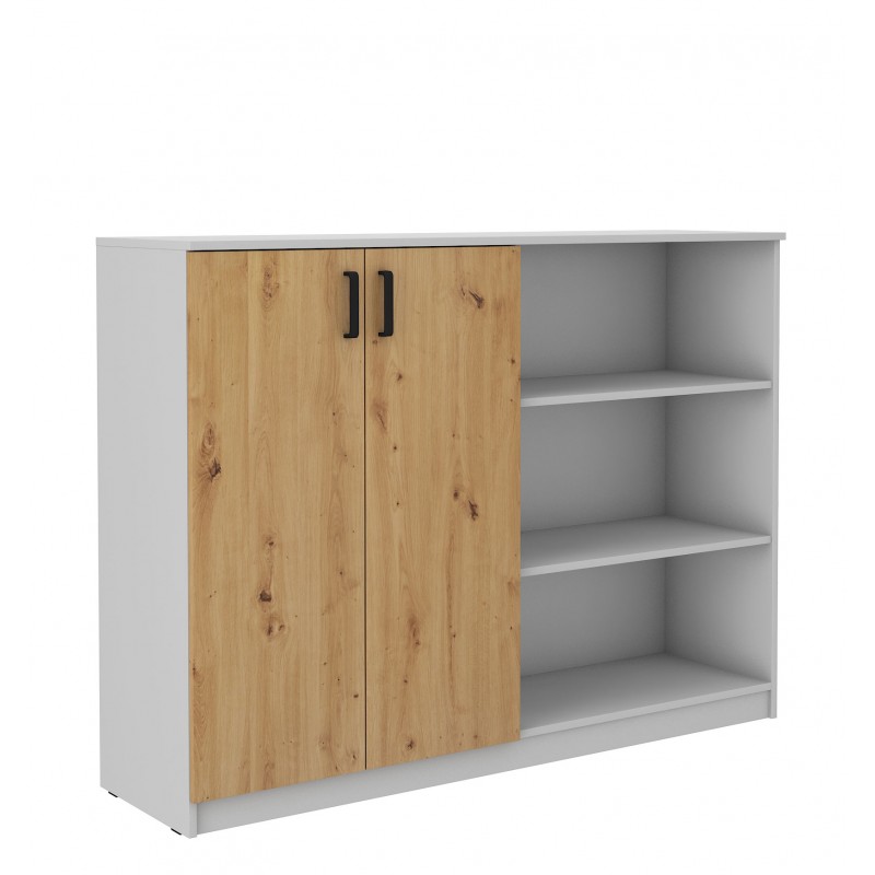 Komoda Malta 830 2F dąb artisan-szara 158cm