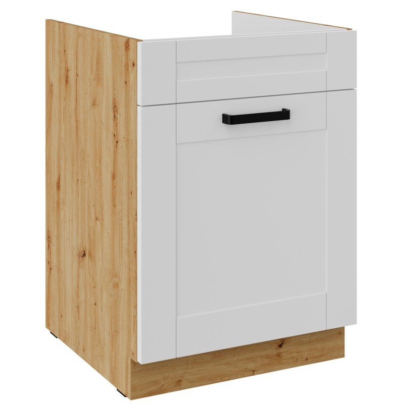 Szafka kuchenna pod zlew 60 cm biała LUNA 60D ZL 1S BB WHAR