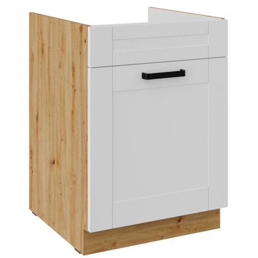 Szafka kuchenna pod zlew 60 cm biała LUNA 60D ZL 1S BB WHAR