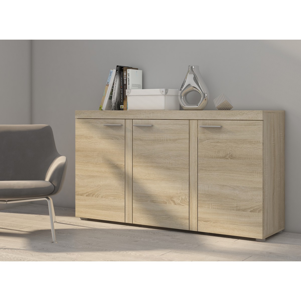 Komoda Rumba 3F SO22 dąb sonoma 40x149cm