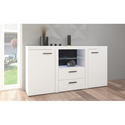 Komoda Rumba 2F2S WH20 biała 40x157cm